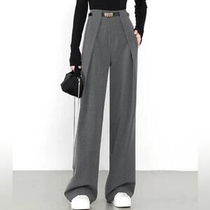 NWT REVOLVE & MINIMALIST lovers COMMENSE gray straight leg dress pants S